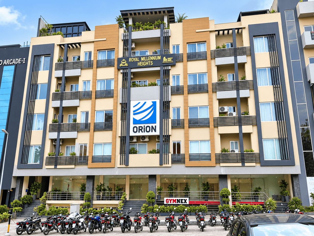 Building exterior with ORiON signage